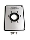 Hobart Mixer H600 L800 ((Etched)) shifter plate. Replaces 00-117873-0001
