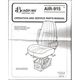 Vtg Bostrom AIR-915 Seat Instruction Operation Service Manual Parts