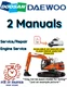 DOOSAN-DAEWOO DX420LC CRAWLER EXCAVATOR SERVICE ENGINE REPAIR MANUAL PDF USB