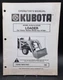 Kubota B1630 B1640 Loader Tractor B5200 B7200 Parts Service Manual 70000-70257