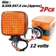 2X Rear Turn Signal Lights Lamps 12V For Yanmar Kubota Tractor L3408 L3608 L4708
