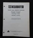 KUBOTA L185 L235 L295 L245 TRACTOR "L 3560 3570 MOWER DECK" OPER & PARTS MANUAL