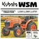 Kubota L3301 L3901 L4701 Tractor WSM Service Manual Owners pdf Computer CD