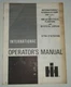 IH International HYDRAULIC PUMP for 400 500 Planter Operators Manual ORIGINAL!