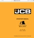 JCB 48 Z-1, 51 R-1 Excavator Operators Owners Manual 9831-1200 PDF USB