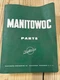 Manitowoc 3900B Parts Manual Serial # 391027 Genuine OEM Pre-owned Free Ship
