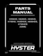 Hyster H550HD,H620HD,H650HD,H700HD,H550HDS,H650HDS,H700HDS Forklift Parts Manual