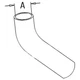 Radiator Hose Upper Fits Massey Ferguson MF230 MF2135 Tractor Industrial