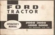 Ford 2000, 3000, 4000, 5000 Tractor Operator's Manual