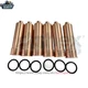 6 PCS DE12 Fuel Injector Nozzle sleeve For Doosan Engine