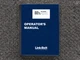 Link-Belt Excavator HTC-86100 Operator Owner Maintenance Manual