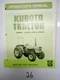 KUBOTA TRACTOR L305  L345  L355SS OPERATOR'S OWNER'S MANUAL 35370-1971-5