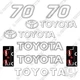 Fits Toyota 7FGU70 Forklift Decal Kit - 7 YEAR OUTDOOR 3M VINYL!