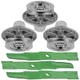 Deck Spindle & Blade For John Deere 4700 667 757 777 797 997 M665 Z994R 60"