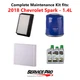 2018 Chevrolet Spark 1.4L Complete Air, Oil & Cabin Filter Kit (0W-20)
