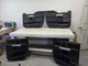 2017-2022 Ford F250-F550SD Set of 4 Lariat Black/Woodgrain Door Trim Panels