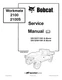 Bobcat 2100 2100S Workmate Utility Vehicle Service Shop Repair Manual