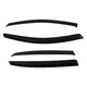 4PC Window Visors Wind Deflectors Rain Guards for Kia Rio 2018-2023 Sedan Black