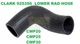 925356 CLARK FORKLIFT CMP20+CMP25+CMP30  LOWER RADIATOR HOSE WATER OUT