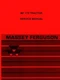 Massey Ferguson MF175 MF-175 Tractor WorkShop Service Shop Manual