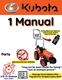 KUBOTA TRACTOR L3410HST PARTS MANUAL PDF ON USB NOT PRINTED