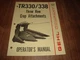 Gehl TR 330 TR 338 Three Row Crop Attachment Operator's Manual Form No. 902564