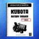 KUBOTA RC40-G RC44-G RC48-G Mower Deck Operators Manual - WIRE BOUND - COVERS