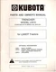 Kubota Model 5510 Trencher for L245DT Tractor Operator's & Parts Manual