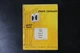 International Harvester TC-152 Parts Catalog 3200 Series A Loader Tractor Manual