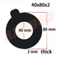 Bucket Pin Shims Spacer Washer 40mm*80*2 for Komatsu WB93 JCB 8040Z 8045Z