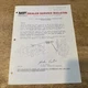 Vintage 1979 Massey Ferguson MF 2745/2805 Tractors Dealer Service Bulletin