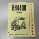 Gehl BH4400 BACKHOE OPERATING & MAINTENANCE MANUAL + SERVICE PARTS BOOK LIST