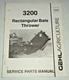 Gehl 3200 Rectangular Bale Thrower Parts Manual Catalog Book OEM! 7/92