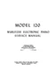 Service Manual Guide For Wurlitzer Model 120