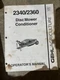 Gehl 2340 2360 Disc Mower Conditioner Operator's Manual MWPA26