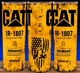 CAT 1R-1807 Excavator Yellow Engine Filter Oil Drip Distressed Cup Mug Tumbler