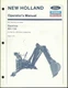 NEW HOLLAND BACKHOE BH-134 OPERATORS MANUAL FOR USE ON L-780 LOADERS