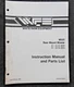WHITE FIELD BOSS TRACTOR 48" 60" 72" REAR-MOUNT MOWER OPERATORS & PARTS MANUAL