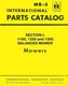 International Farmall 1100 1200 1300 Balanced Mower Parts Catalog Manual IH