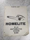 HOMELITE SERVICE PARTS LIST BOOK MANUAL CATALOG XL2 AUTOMATIC CHAIN SAW 24752