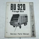 Gehl BU920 Forage Box Service Parts Manual