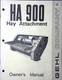 Gehl Company HA900 Hay Attachment Owners Manual 901563