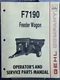 Unsealed Gehl Agriculture F7190 Feeder Wagon Manual Form No. 904298 b1