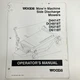D4414T DO4818T D5218T D6118T Operators Parts book shop Manual Woods Mower Deck