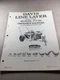 Davis PT-90 Line Layer Owners Manual With Parts List