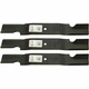 3 Lawn Mower Blades for Grasshopper 3452 6052 9852 52 Inch Deck Bush Hog ES2052