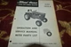 Wheel Horse 1054-A Lawn & Garden Tractor Operator's Manual GVOH 