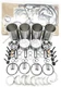 Overhaul Rebuild Kit for Yanmar4TNV98 4TNV98T Komatsu S4D98E-2NFN Engine WB70A-1
