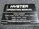 Hyster Challenger H165XL H190XL H210XL Forklift Lift Truck Owner Operator Manual