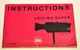 Instruction book for Leitz Leicina SUPER 8 movie camera. In English / 31 pages.